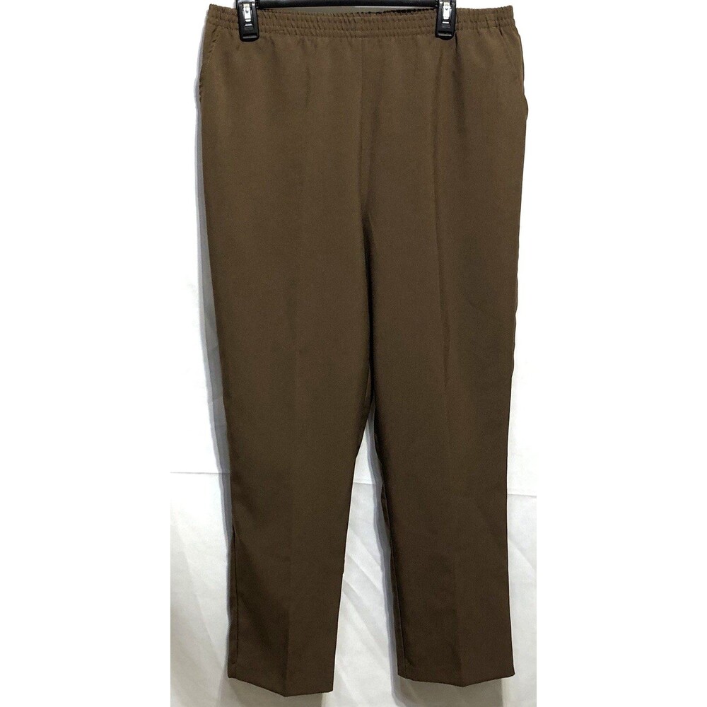 Blair Dress Pants Slacks 18P Brown 34"W High Rise Straight Leg Pockets